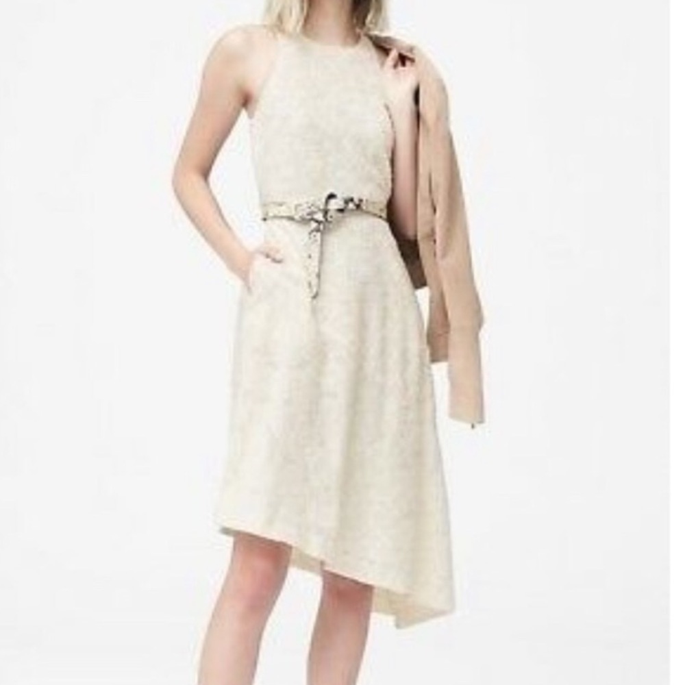 Banana Republic Floral Asymmetrical Flare Dress